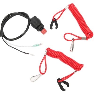 Marine Buitenboordmotor Noodstop Schakelaar Veiligheidskoord PVC+ABS Vervanging voor Yamaha red