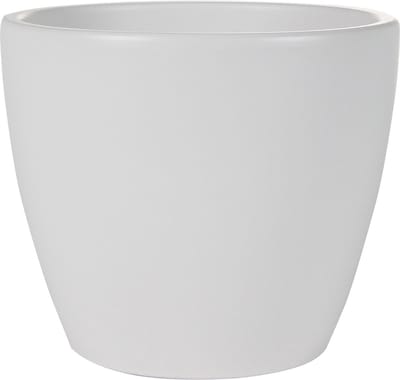 Ter Steege Bloempot - wit - glans - Scandinavisch - 13 x 16 cm - plantenpot