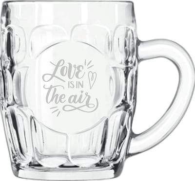 Gegraveerde Bierpul 55cl Love is in the air - valentijnsdag - valentijn