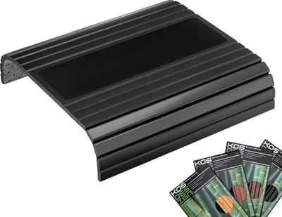 Kos Design Armleuning Organizer - Banktafel - Bank Organizer - Bank Dienblad - flexibel dienblad armleuning - Bamboe - Beschermende Coating - Zwart - Wit - Anti Slip
