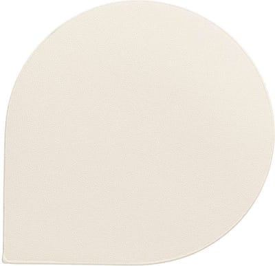 Onderzetter, Set van 4 Stuks, Kunstleer, Wit, 10 x 10 cm - Kela | Edel