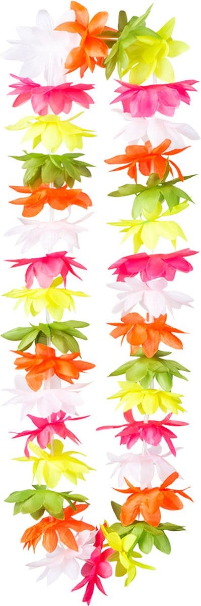 Boland - Hawaïkrans Malia Multi - Volwassenen - Unisex - - Strandfeest - Themafeest - Accessoire