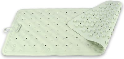 Badmat Groen- 76 x 36 cm - antislip mat - voor bad en douche Rubberen Antislip Douchemat - 36x76 cm | Kwaliteit | Groen