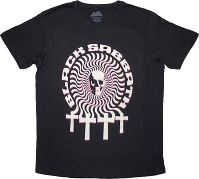 Black Sabbath - Hypnotic Skull Heren T-shirt - M - Zwart