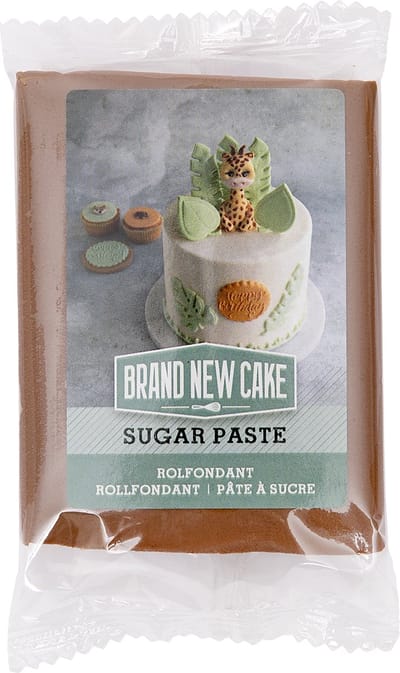 BrandNewCake® Rolfondant Bruin 250g - Flexibele Fondant voor Taart, Cake en Koekjes Decoratie - Perfecte Kleurcombinaties