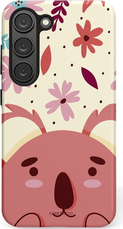 Casetastic Hoesje Geschikt voor Samsung S23 - Stijlvolle Beschermende Duo-layer Case - Koala knuffel
