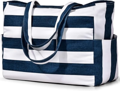 Grote Strandtas XXL Canvas Dames Draagtas Schoudertas voor Familie en Reizen