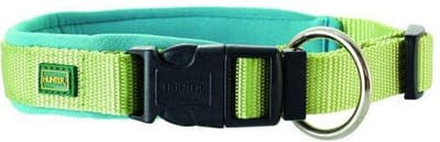 Hunter halsband voor hond neopreen vario plus groen / turquoise 010_60-65 cmx25 mm