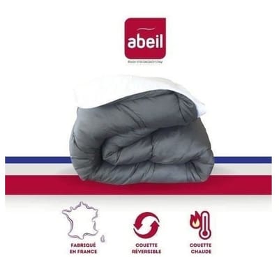 Dekbed Abeil Grijs Wit 200 x 200 cm Wit/Grijs 350 g/m²