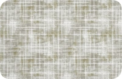 Badmat 60x40 cm - Antislip - Linnen - Patroon - Groen - Badmatten voor badkamer - Badkamermat - Douchemat - Badkamer mat