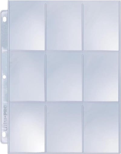 Ultra Pro Silver Series 9-Pocket Pages Blad 10 Stuks