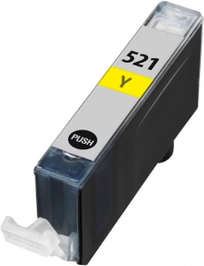 CLI-521 Geel - Huismerk inktcartridge compatible met Canon iP3600 / Canon iP4600 / Canon MP540 / Canon MP550 / Canon MP560 / Canon MP620 / Canon MP630 / Canon MP640 / Canon MP980 / Canon MP990 / Canon MX860 / Canon PIXMA iP3600 / Canon PIXMA iP4600
