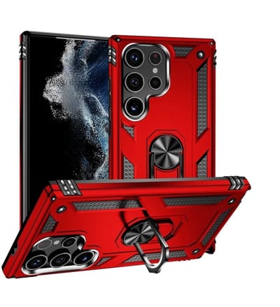 Casemania - Backcover - Armor hoesje - Geschikt voor Samsung S26 Ultra - Rood