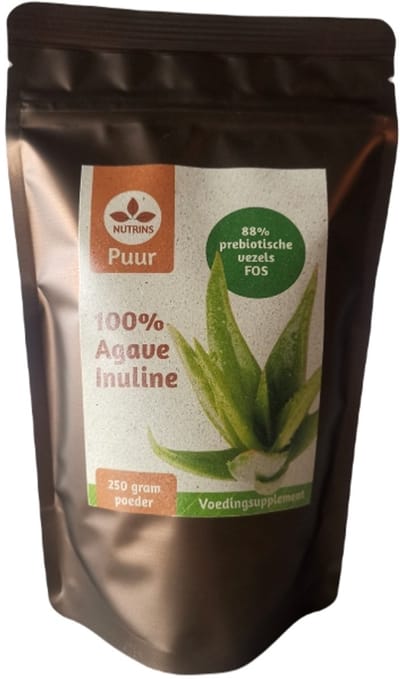 Nutrins Agave Inuline 250 gram - puur inuline poeder - FOS - Blauwe agave.