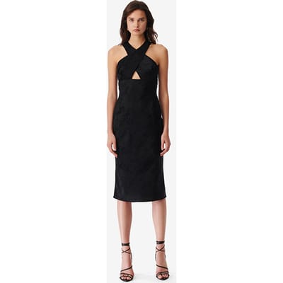 IRO Paris Calvino Dress In Shiny Black Maat: XS | Midi Jurken Outlet | Dames | Zwart