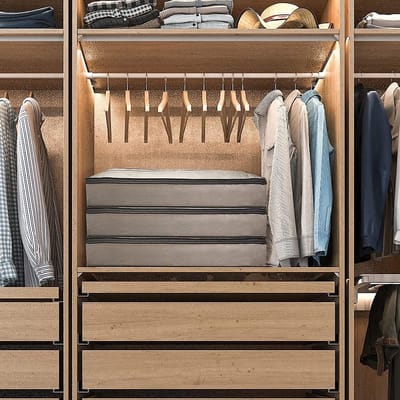Set van 3 onderbed opbergtassen - waterdicht, luchtdoorlatend en met kijkvenster voor dekbedden, kussens en kleding
