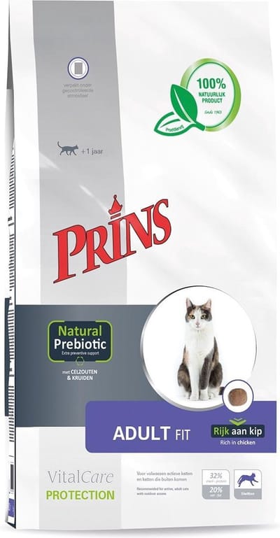 Prins VitalCare Protection Adult Fit - Kat - Droogvoer - Kip - 2 x 5 kg