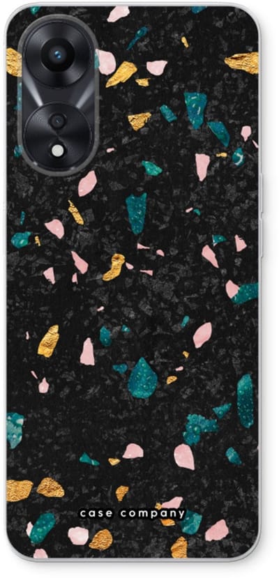 Case Company® - Hoesje geschikt voor Oppo A78 5G hoesje - Terrazzo N°10 - Soft Cover Telefoonhoesje - Bescherming aan alle Kanten en Schermrand