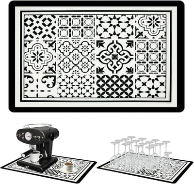 koffiezetapparaat absorberende afdruipmat antislipmat - keuken absorberende afvoermat gootsteen inleg koffieautomaat barmat, voermat warmte-isolatie bescherming tegen verbranding, 40 x 60