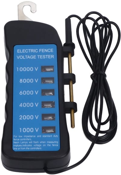 Dailygoody - Digitale Spanningstest voor Elektrische Hekken - Spanningstest - Ideaal voor Tuin - Dieren - Veiligheid - Betrouwbaarheid - 1000-10000V -