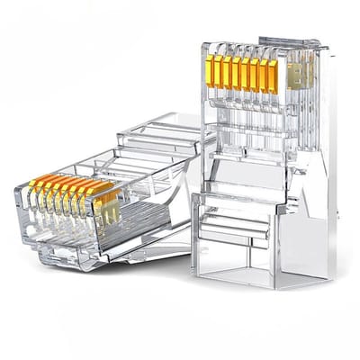 Ugreen - 10x - Stekker Connector Terminal RJ45 8P8C Cat - 6 - Transparant - (50961)