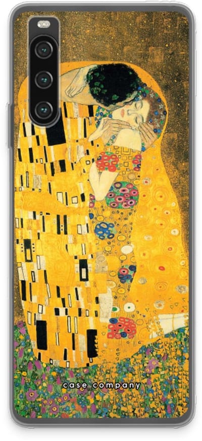 Case Company® - Hoesje geschikt voor Sony Xperia 10 IV hoesje - Der Kuss - Soft Cover Telefoonhoesje - Bescherming aan alle Kanten en Schermrand