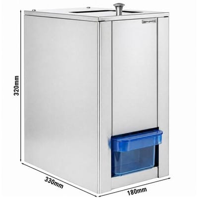 GGM Gastro Eiscrusher - 3 kg/min - 80 Watt - mit 1 kg Vorratsbehälter Zilver