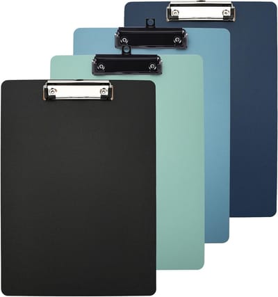 Multicolour A4 Clipboards voor Studenten en Kantoor, 4 Ronde Hoeken, Duurzaam en Lichtgewicht