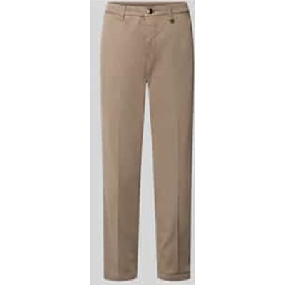 Chino met labeldetail, model 'CHINO TURN UP'