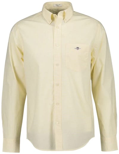 Gant 3000150 Regular Fit Overhemd Met Lange Mouwen Geel S Man