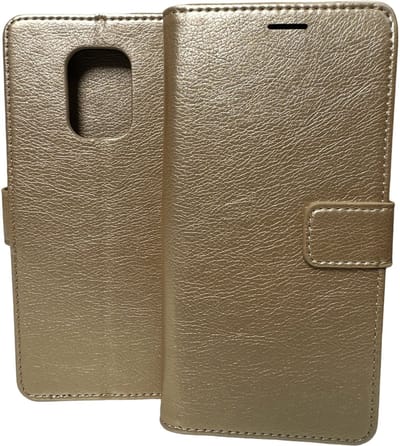Portemonnee Book Case Hoesje Geschikt voor: Xiaomi Redmi Note 10 Lite - Goud