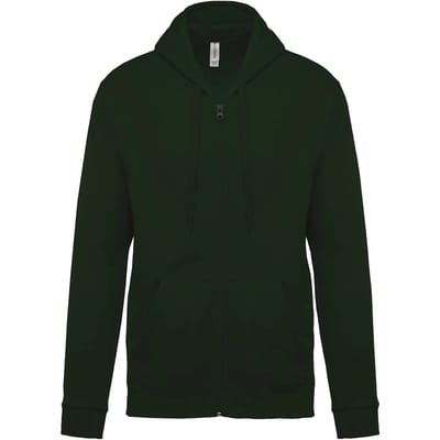 Kariban Sweater met rits en capuchon K479 - Forest Green - XL