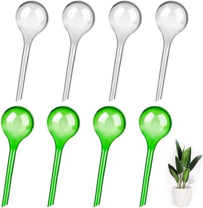SnelShoppen - 8 stuks Bewateringsbolletjes voor Planten, Automatische Bewateringspeertjes voor Potplanten, Zelfbewaterende Gloeilampen voor Tuin en Ba