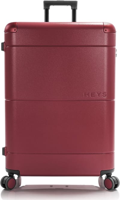 Heys Zen 4 wielen Trolley L 76 cm met uitbreidingsplooi - Harde bagage - TSA slot - burgundy