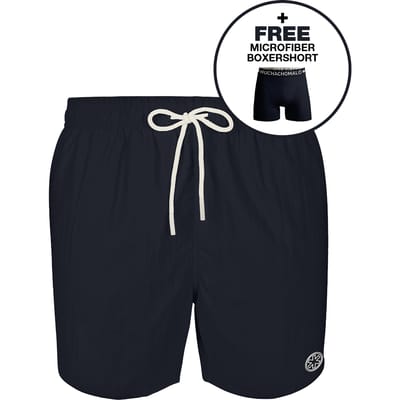 Muchachomalo Jongens Zwembroek + Boxershort - Maat 104 - Donkerblauw - Boys Swimshort