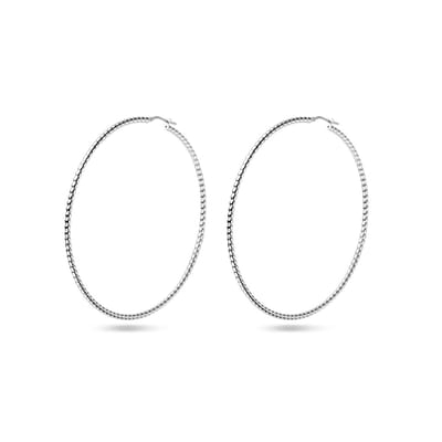 Zilver Gerhodineerd Oorringen 2,5 Mm 1338621