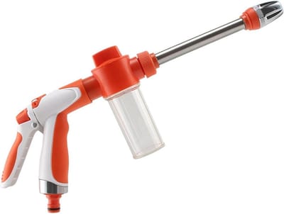 Tuinspuit Ergonomisch - Hogedruk Spuitstuk - Buitenschoonmaak - 7 Sproei Functies - 395 cm - Oranje