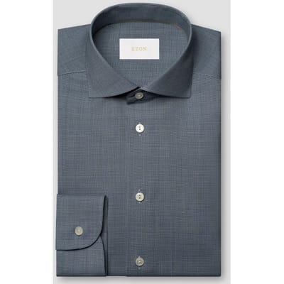 Eton Overhemd Reda Super 120s Merino Abstract Mini Pattern Navy / male