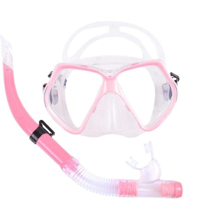 Duikmasker snorkelset - Zwembril snorkel - Onderwater verkennen - Helder panoramisch zicht - 3575 cm - Roze