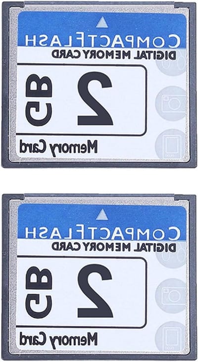Compact Flash Kaarten - Geheugenkaarten - Foto Opslag - Hoge Snelheid - 2GB - Wit Blauw