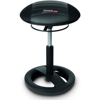 Kruk Sitness RS Bob, beweeglijk zitten, in hoogte verstelbaar, ergonomisch, zwart/zwart