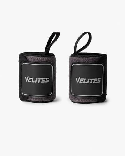 Velites Grip Nylon Wrist Wraps – Stevige Polsbescherming & Stabiliteit – Black