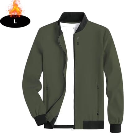 Livano Windjas Heren - Parka - Lente & Herfst - Jas - Volwassen - Windjack - Windbreaker - Outdoor - Olijfgroen - L