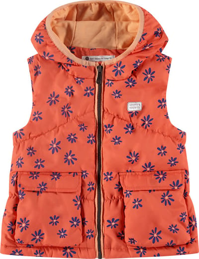 Stains and Stories girls summer bodywarmer Meisjes Jas - grapefruit - Maat 98