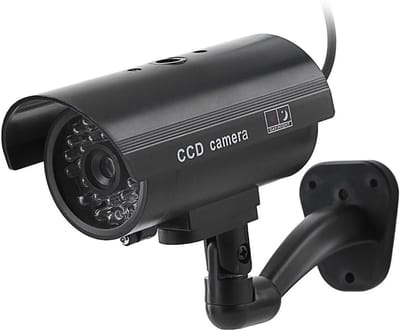 Nep Beveiligingscamera - Schijncamera Buiten - Afschrikken Indringers - Knipperende LED - 16 x 12 x 7 cm - Zwart