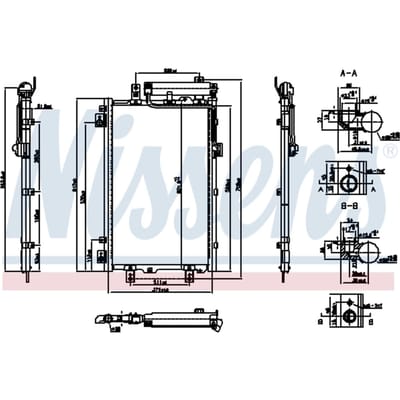 Condensator, airconditioning NISSENS 940833