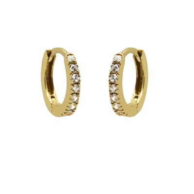 Karma Oorringen strass goud Crystal