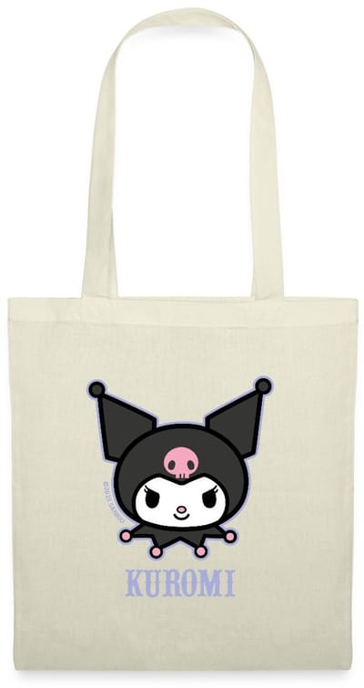 Kuromi Portret Met Tekst Tas Van Stof Schoudertas