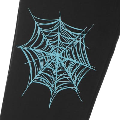 Lichtgewicht trainingsbroek voor heren, lichtblauwe broek met spinnenwebprint