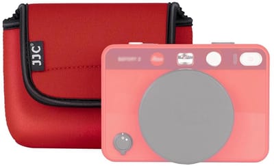 Allecto - Compact Camera Pouch - Camera Tas Organizer - Rood - Bescherming tegen Stof en Krassen - Geschikt voor Leica Sofort 2 D-Lux7 D-Lux8 - Neo...